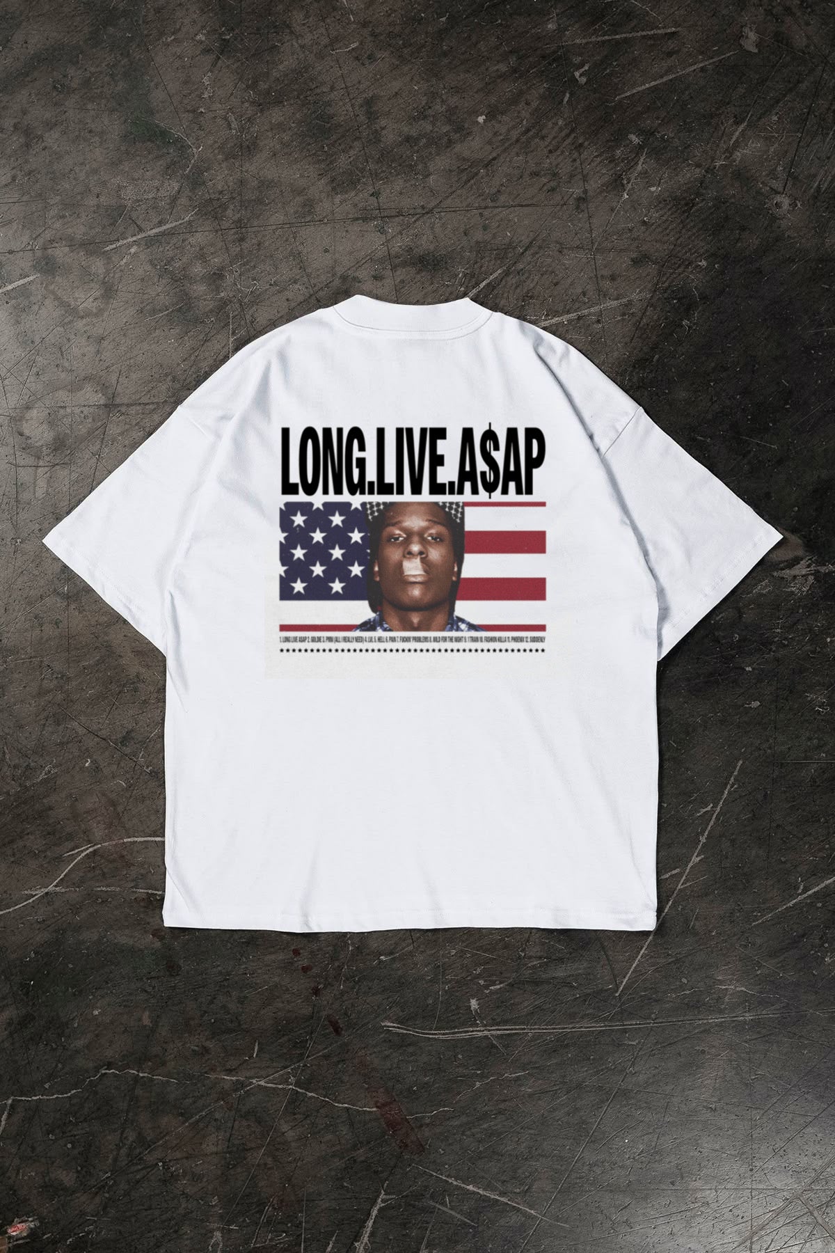 ASAP ROCKY T-SHIRT (WITH BACK-PRINT)
