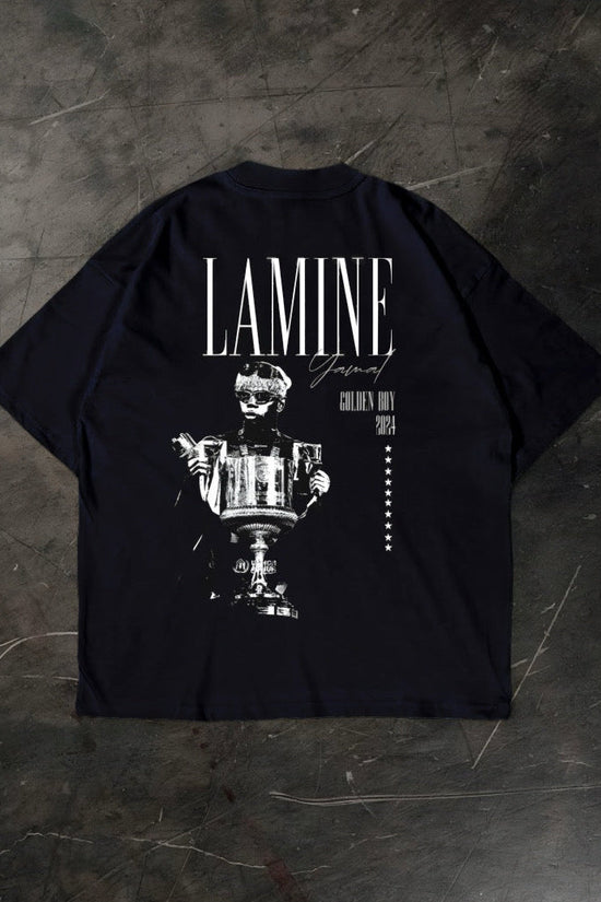 Lamine Yamal T-shirt, white cotton football fan shirt 