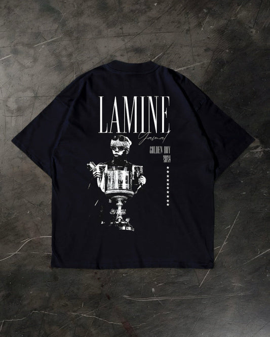 Lamine Yamal T-shirt, white cotton football fan shirt 