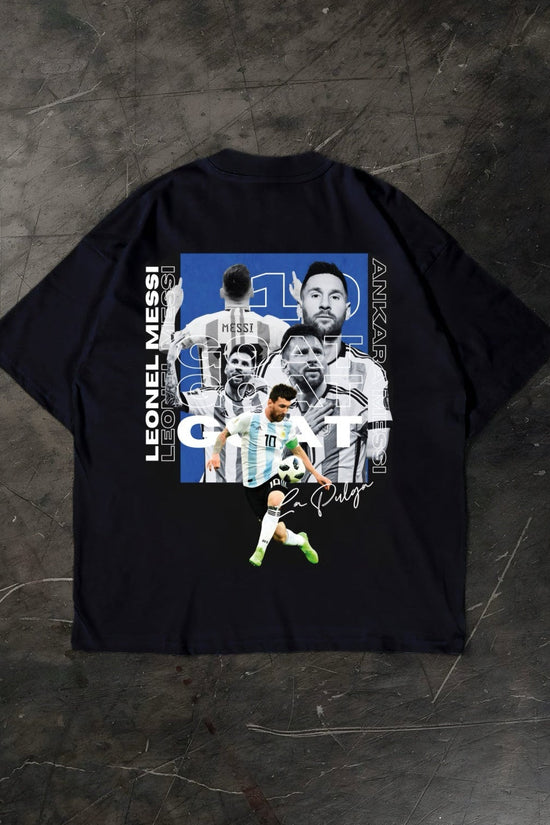 Lionel Messi T-shirt, white cotton football fan shirt 