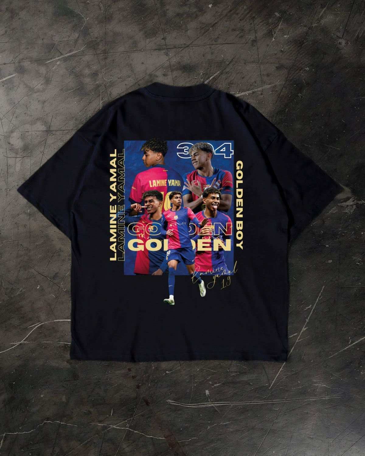Yamal T-shirt, white cotton football fan shirt 